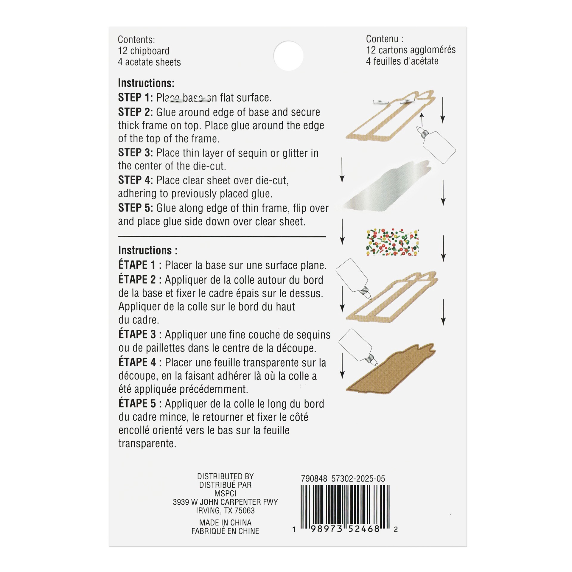 slide 2 of 3, Gift Shaker Ornament Kit By Recollections, makes 4 shaker ornaments