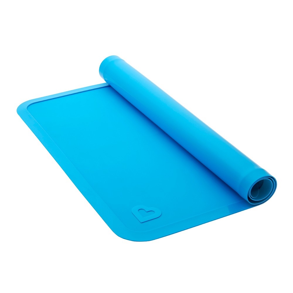 slide 5 of 6, Munchkin Spotless Silicone Placemats - Blue, 2 ct