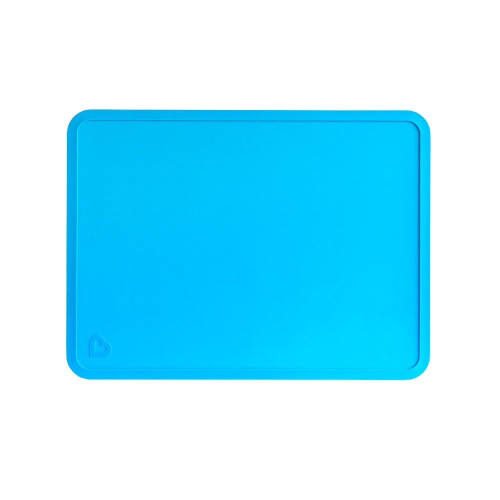 slide 2 of 6, Munchkin Spotless Silicone Placemats - Blue, 2 ct