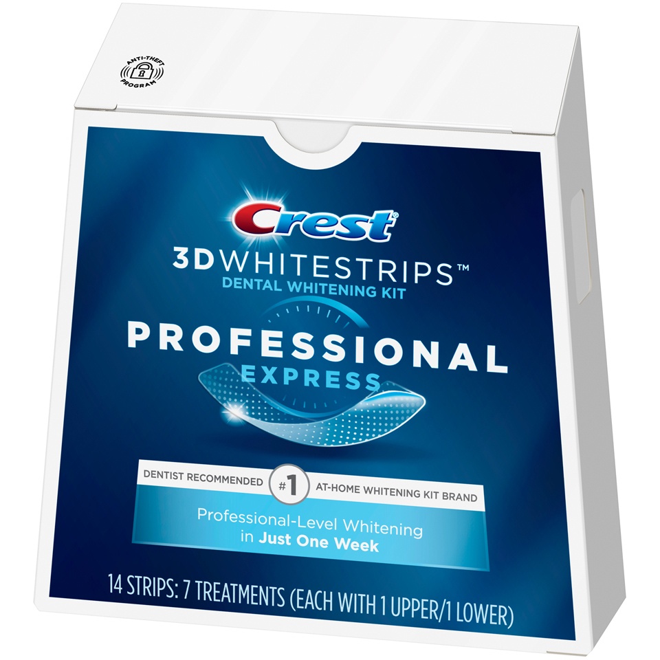 slide 2 of 2, Crest 3D Whitestrips Professional Express Teeth Whitening Kit, 1 ct