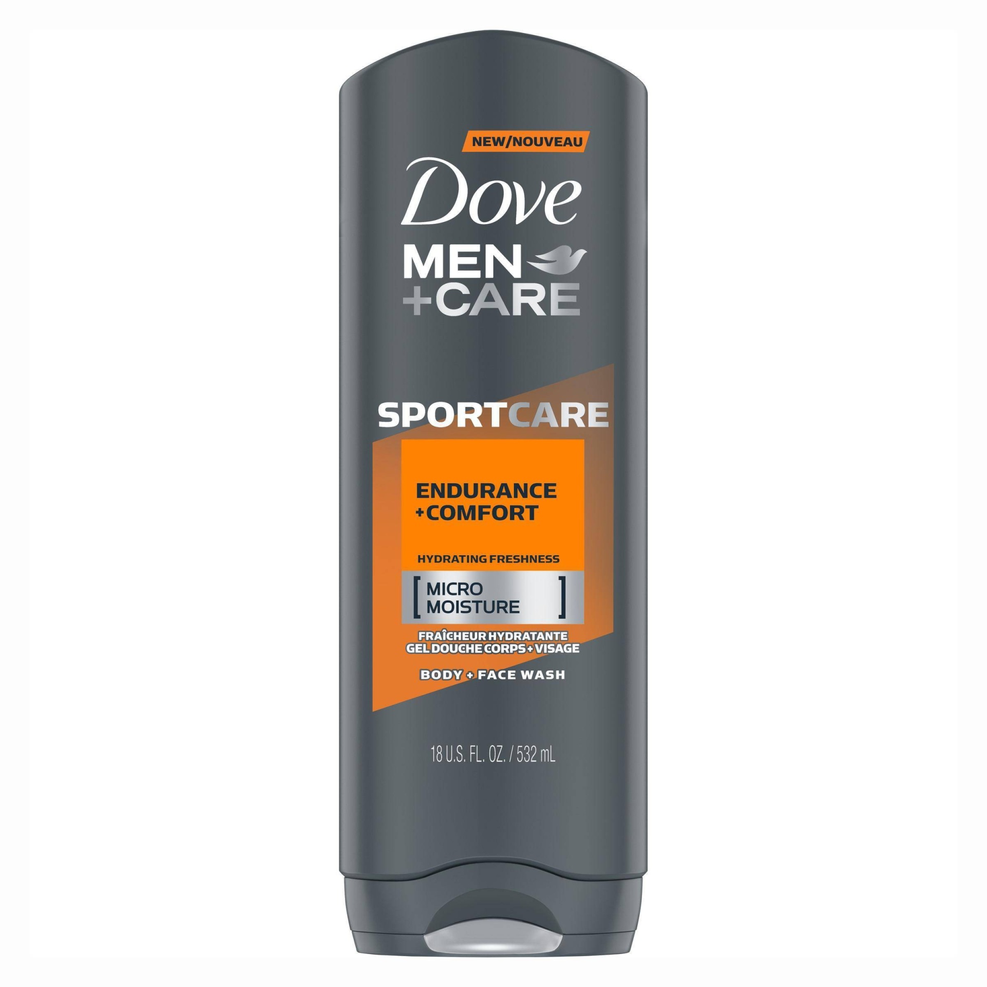 slide 1 of 4, Dove Men+Care Body Wash Endurance & Comfort, 18 oz