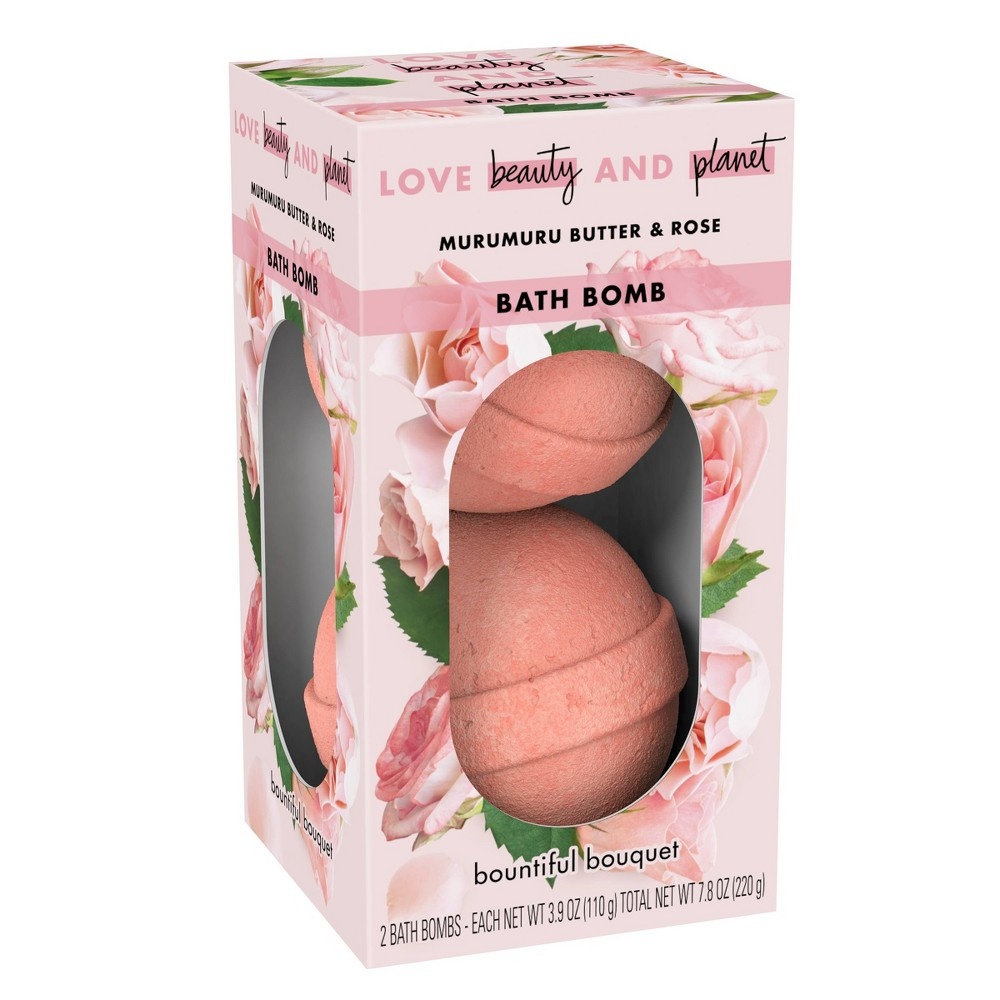 slide 2 of 3, Love Beauty and Planet Murumuru Butter Rose Bath Bomb , 2 ct; 7.8 oz