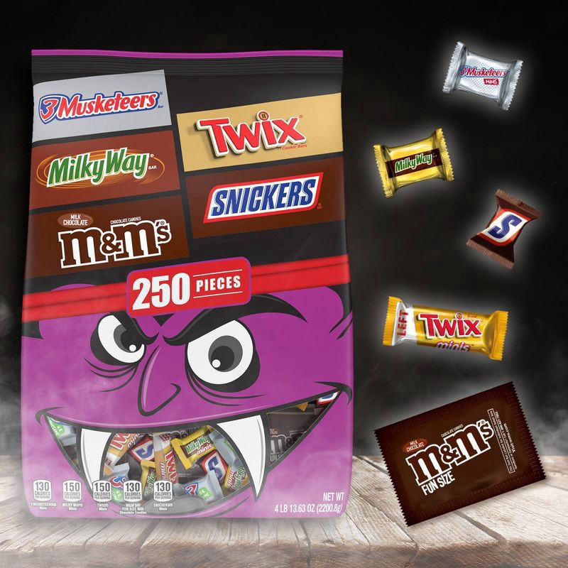 slide 4 of 8, Mars Mixed Chocolate Halloween Candy, 250 ct