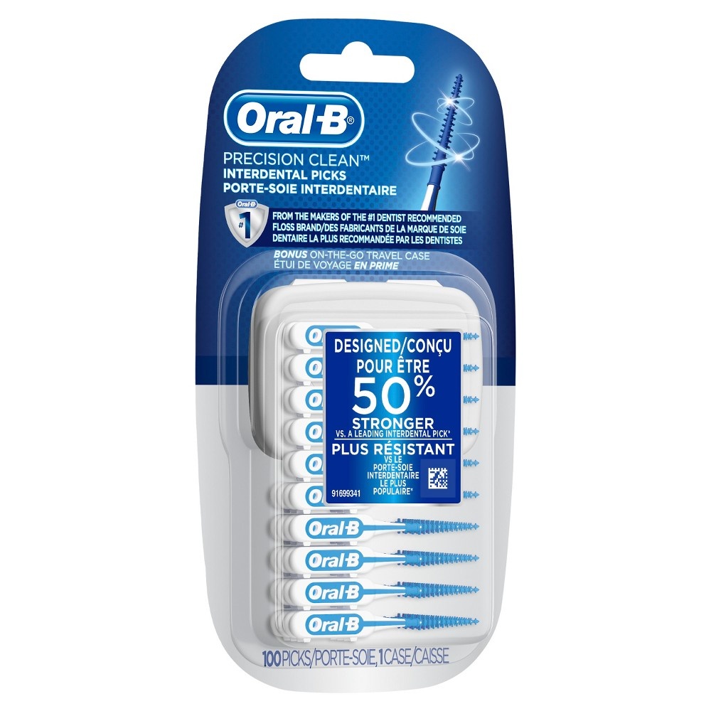 slide 3 of 3, Oral-B Precision Clean Interdental Picks, 100 ct