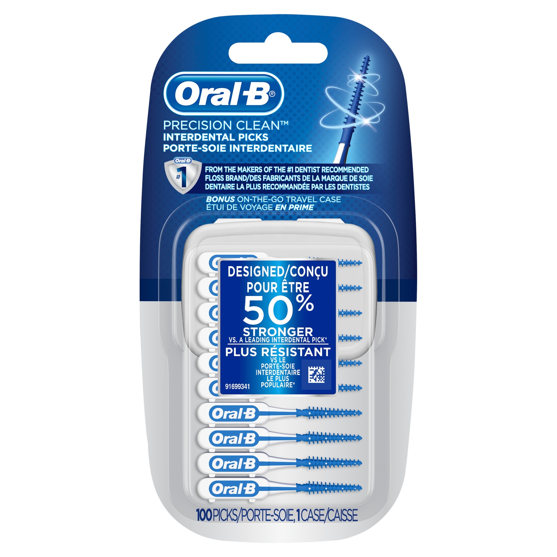 slide 1 of 3, Oral-B Precision Clean Interdental Picks, 100 ct