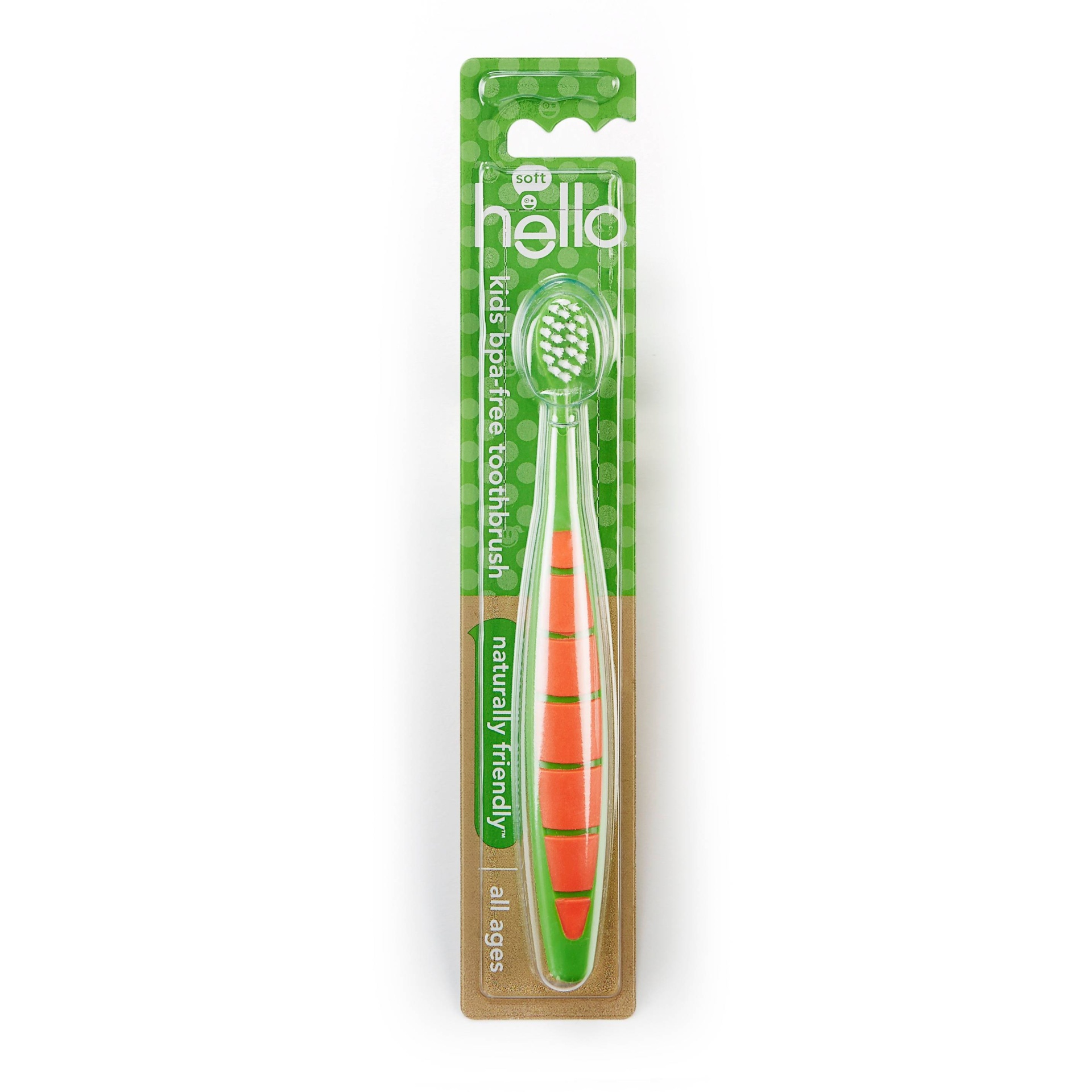 slide 1 of 2, hello Kids Soft BPA Free Toothbrush, 1 ct