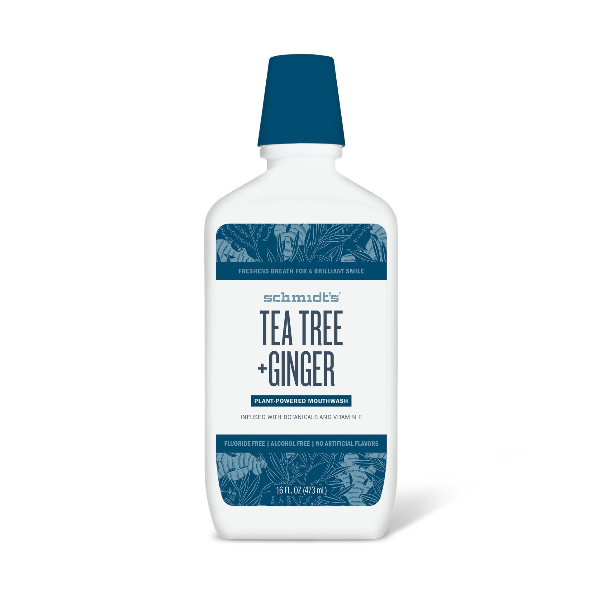 slide 1 of 2, Schmidt's Tea Tree Ginger Mouthwash, 16 fl oz