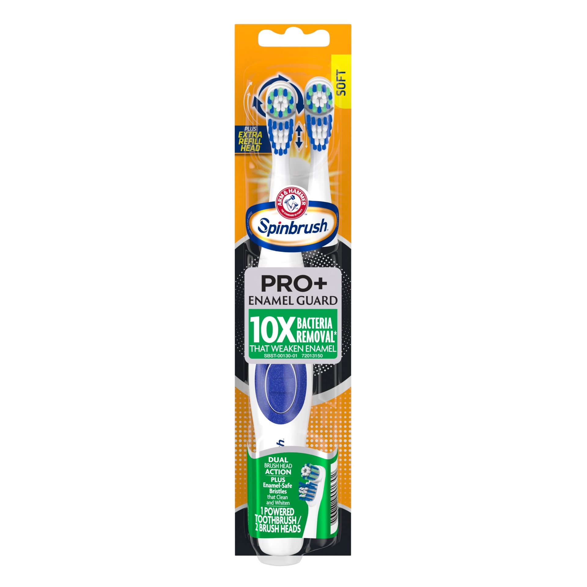 slide 1 of 1, Spinbrush Pro + Enamel Guard with Refill Head, 1 ct