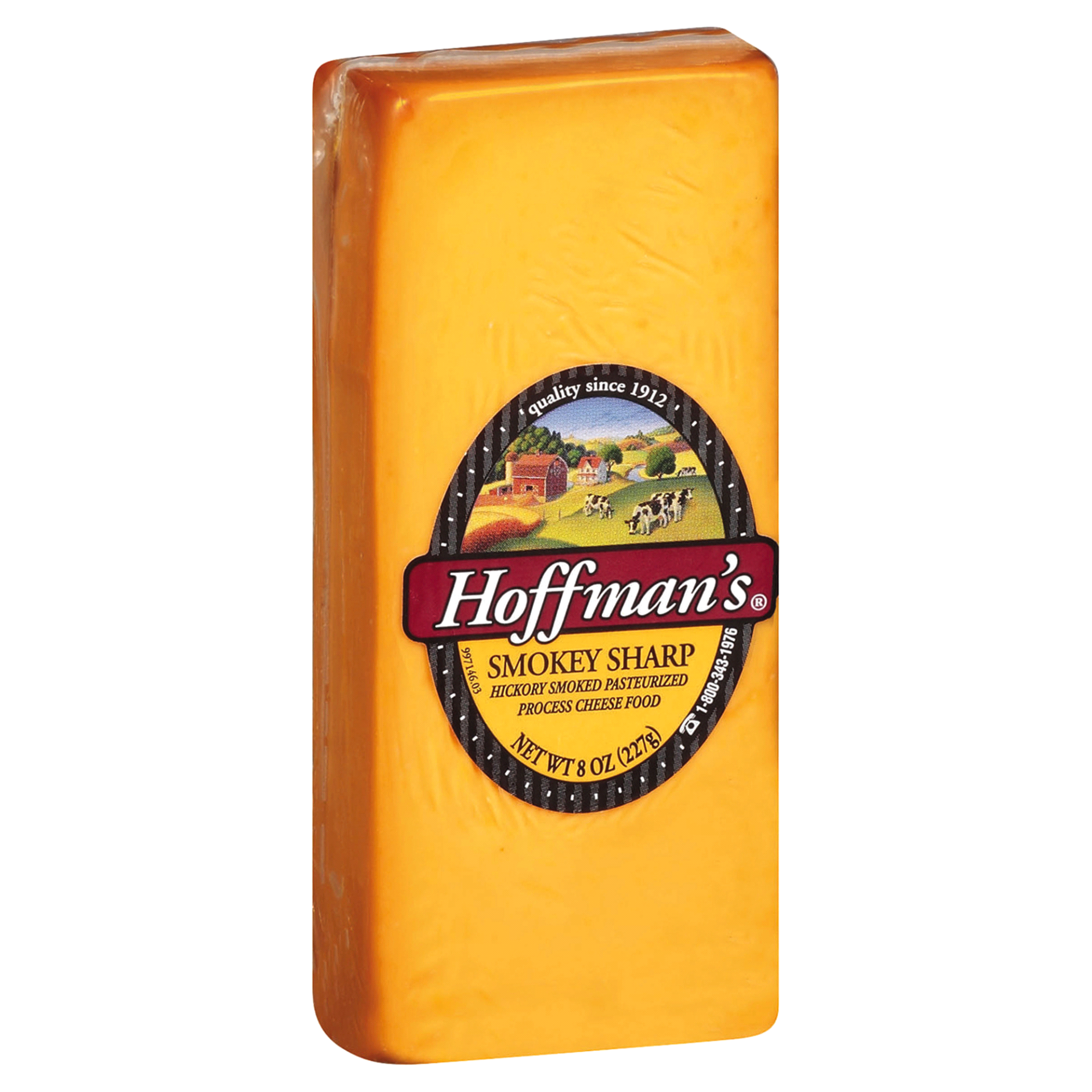 slide 1 of 3, Hoffman's Smokey Sharp Cheese, 8 oz