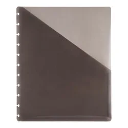 TUL Custom Note-Taking System Discbound Pocket Dividers, Letter Size, Gray