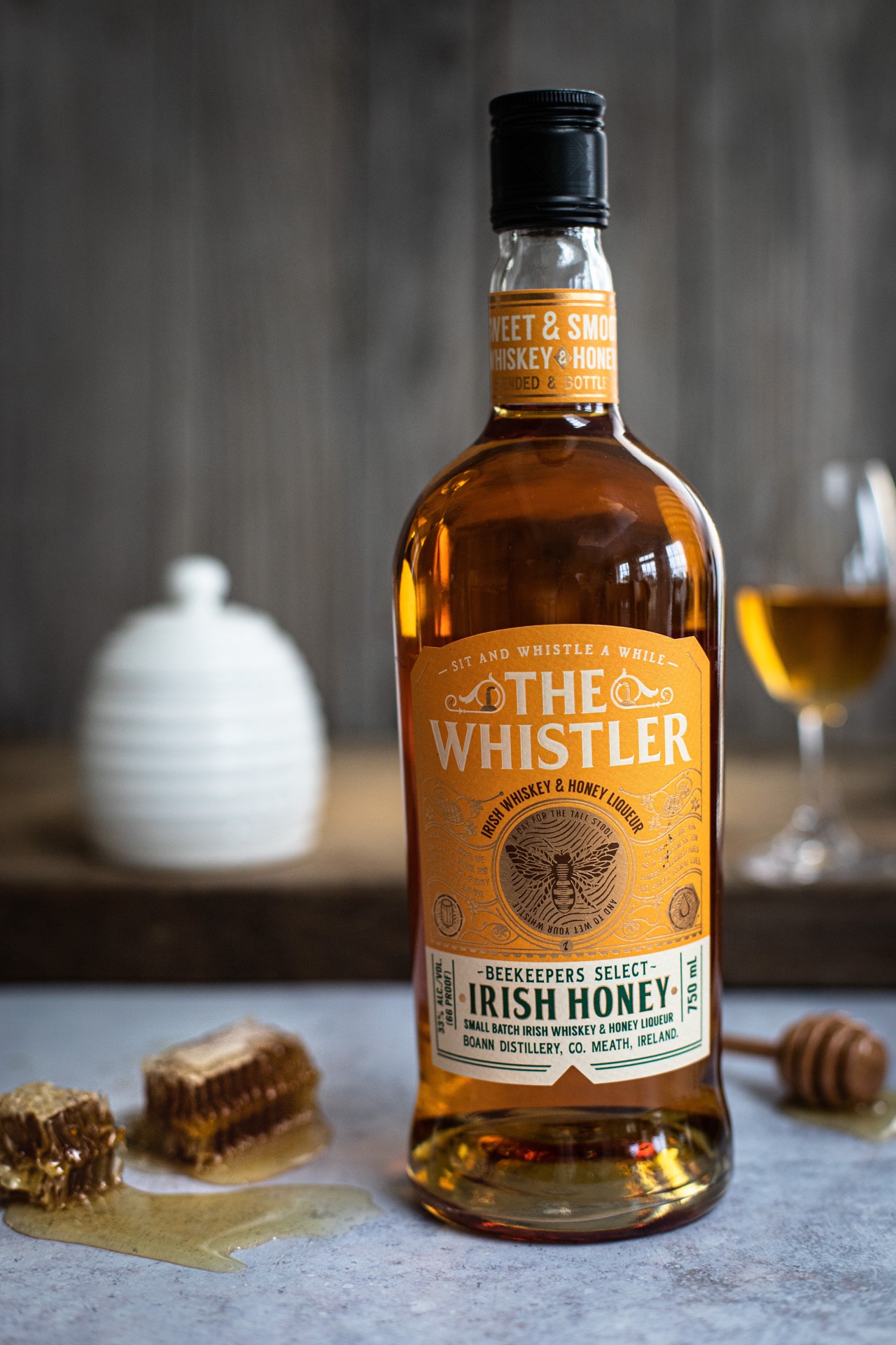 slide 3 of 4, The Whistler Irish Honey Whiskey Liqueur, 750 ml