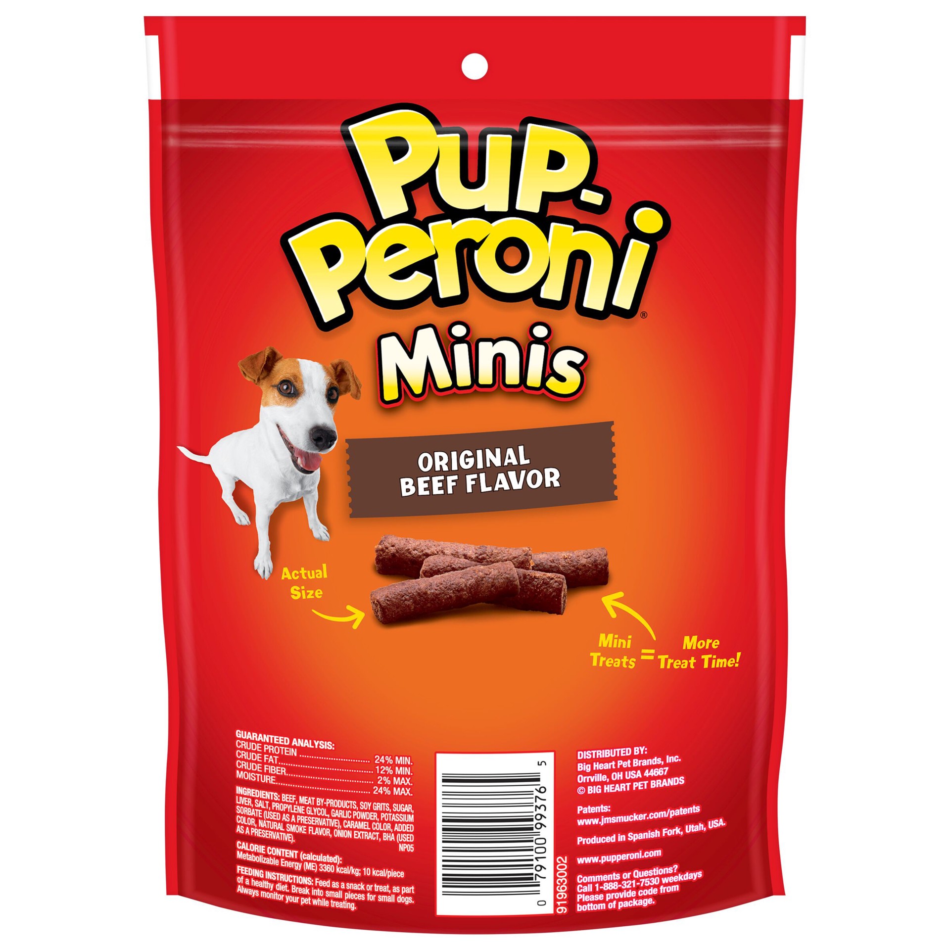 slide 2 of 8, Pup-Peroni Minis Dog Treats, Original Beef Flavor, 5.6-Ounce Bag, 5.6 oz