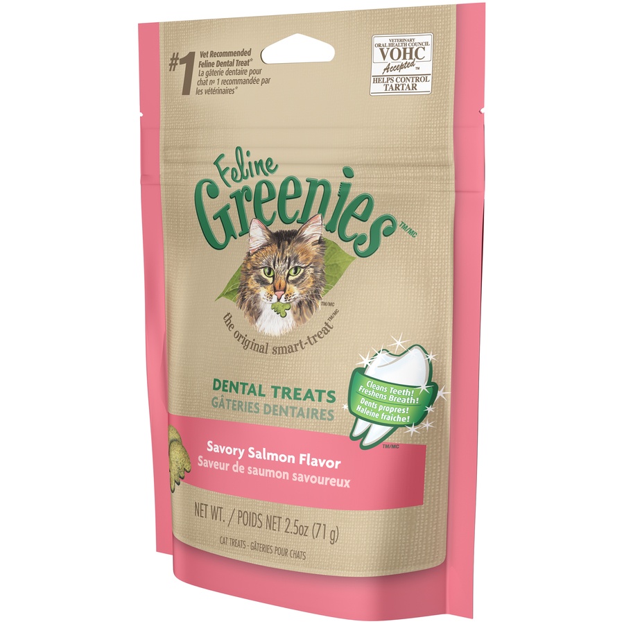 slide 3 of 9, Feline Greenies Savory Salmon Flavor, 2.5 oz