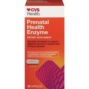 slide 1 of 1, CVS Health Prenatal Health Enzyme Capsules, 30 ct