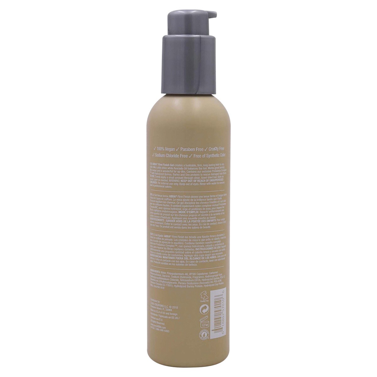 slide 5 of 5, Abba Firm Finish Hair Gel, 8 oz