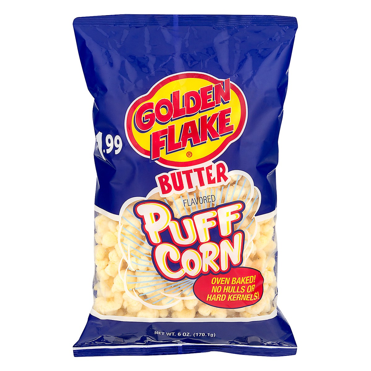 slide 1 of 6, Golden Flake Butter Corn Puffs, 6 oz