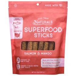 Dog Treat Naturals Superfood Sticks Salmon & Mango Dog Treats 10 oz