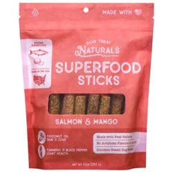Dog Treat Naturals Superfood Sticks Salmon & Mango Dog Treats 10 oz