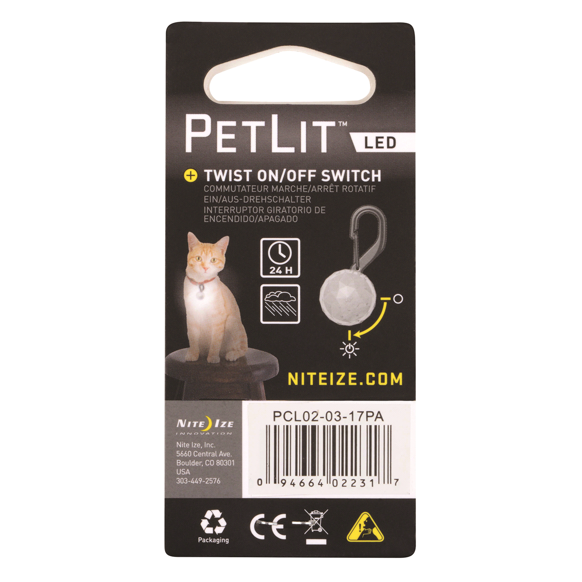 slide 2 of 4, Nite Ize PetLit LED Paw Collar Light, 1 ct