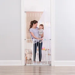 Regalo Easy Step Extra Tall Walk Thru Baby Gate - White
