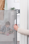 slide 2 of 13, Regalo Retractable Mesh Baby Safety Gate, Gray, 1 ct
