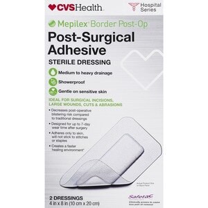 slide 1 of 1, Cvs Health Post-Surgical Adhesive Sterile Dressing, 2 Ct, 1 ct
