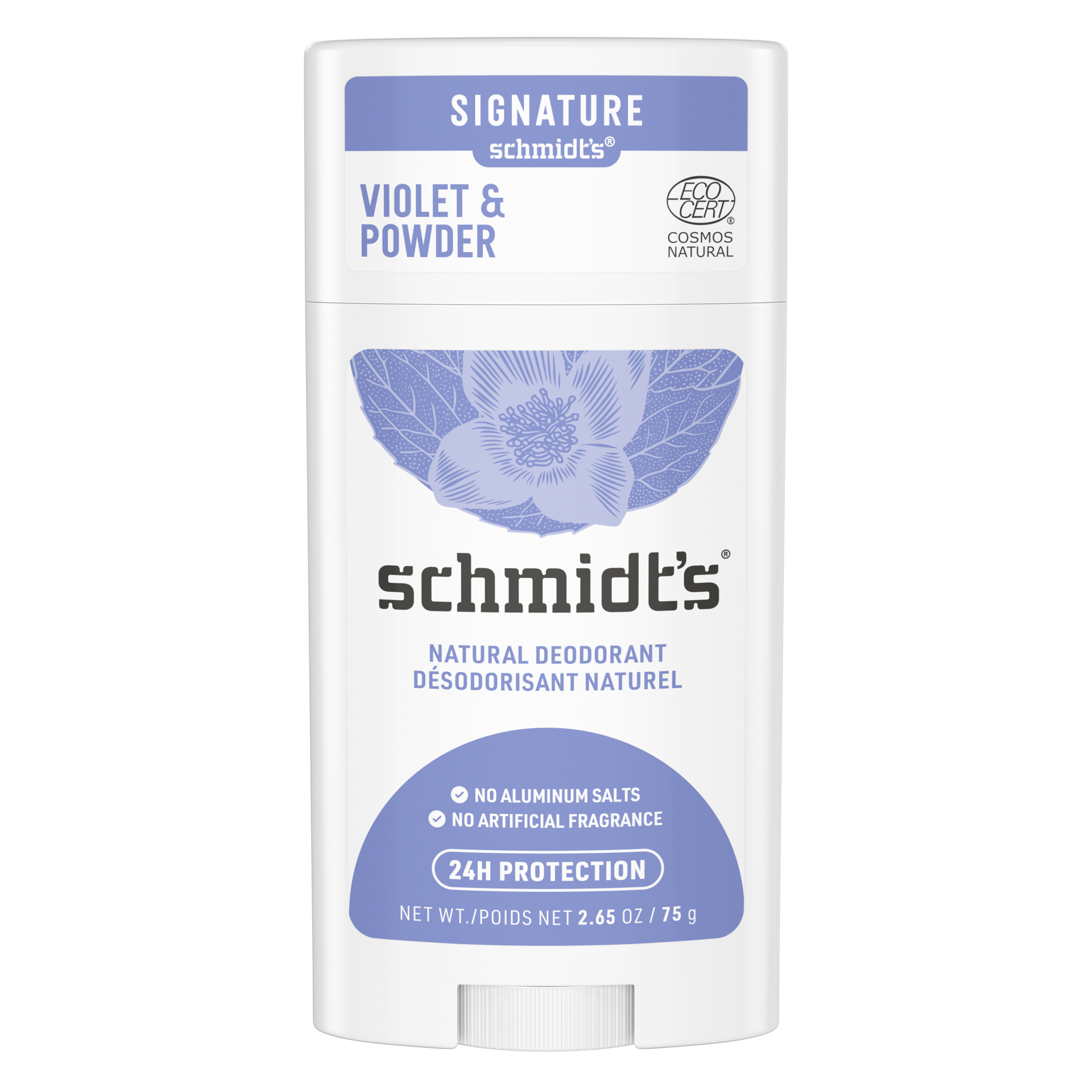 slide 1 of 3, Schmidt's Aluminum Free Natural Deodorant Violet & Powder, 2.65 oz, 2.65 oz