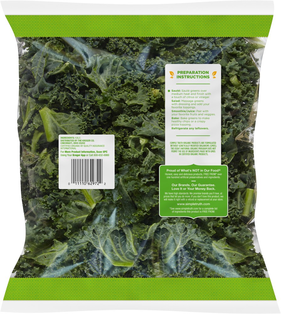 slide 2 of 2, Simple Truth Organic Chopped Tuscan Kale, 12 oz