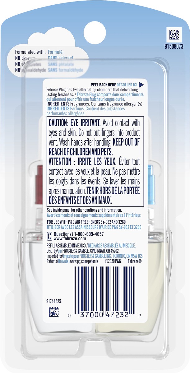 slide 3 of 6, Febreze Plug Fresh-Spiced Apple Scented Oil Refill 26 ml, 26 ml