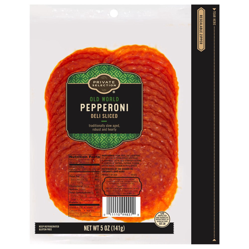 slide 1 of 1, Private Selection Old World Pepperoni, 5 oz