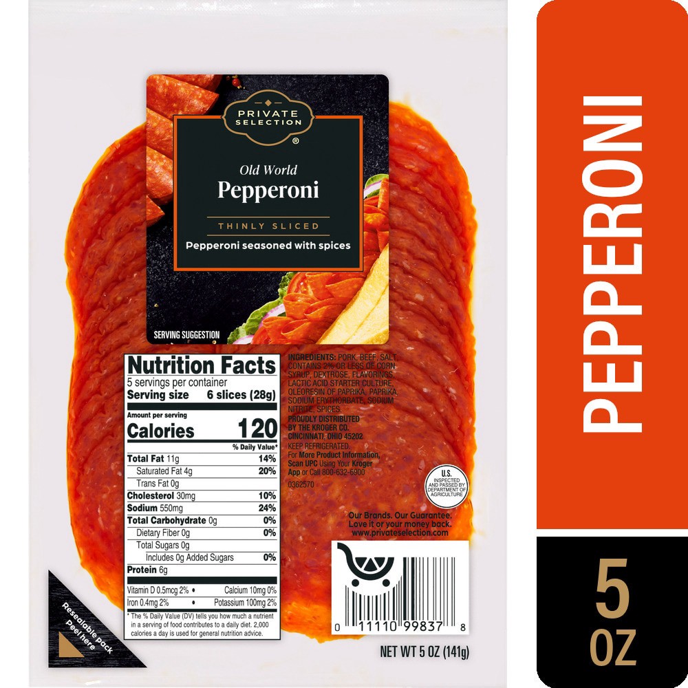 slide 1 of 4, Private Selection Old World Pepperoni, 5 oz
