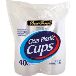 Best Choice Clear Plastic Cups