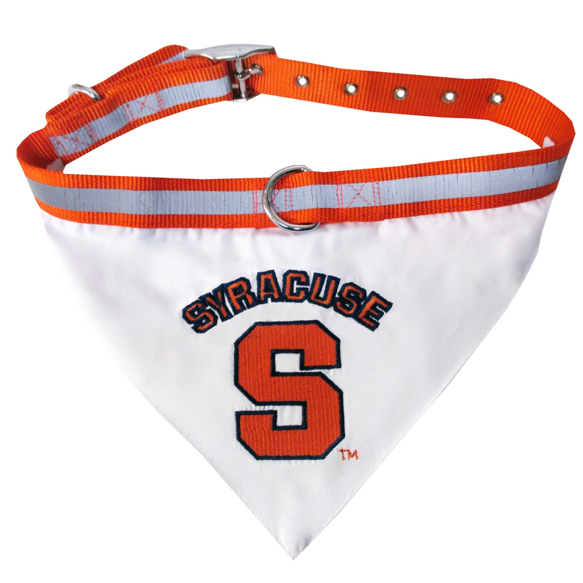 slide 1 of 1, Pets First Syracuse Orange Collar Bandana, LG