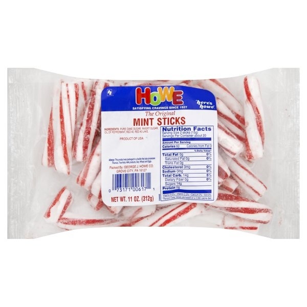 slide 1 of 1, Howe Mint Sticks, 11 oz