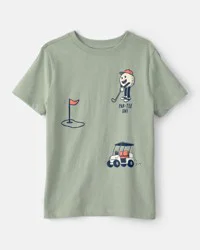 Carters Boys Golf Graphic Tee - Green Green S