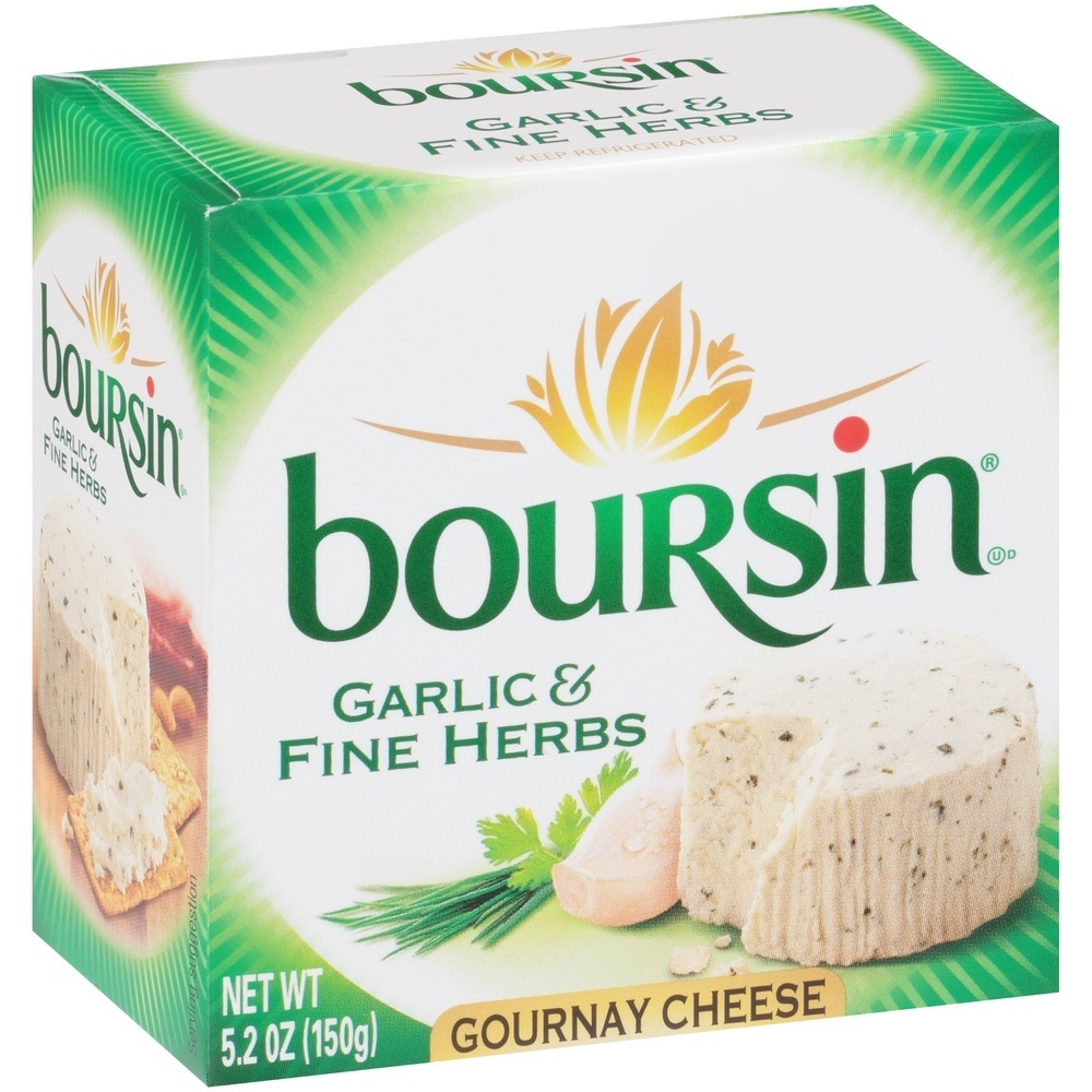 slide 2 of 8, Boursin Garlic & Fine Herbs Gournay Cheese, 5.2 oz