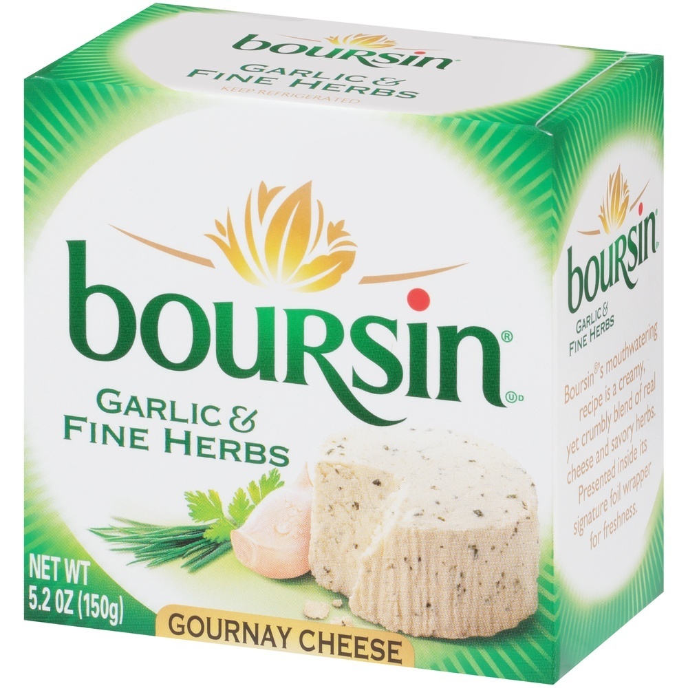 slide 3 of 8, Boursin Garlic & Fine Herbs Gournay Cheese, 5.2 oz