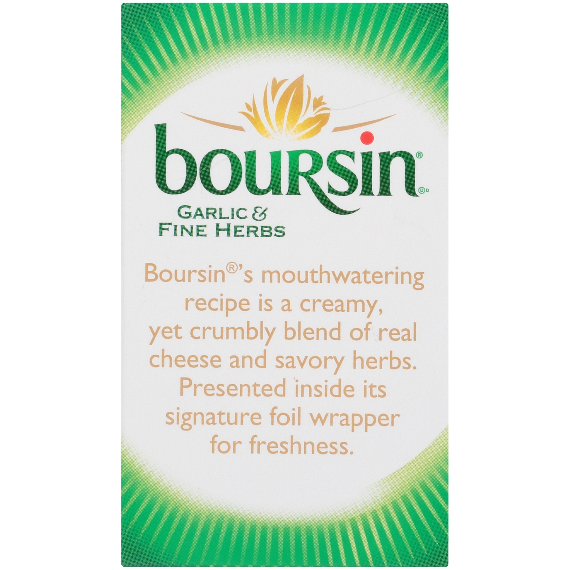 slide 5 of 8, Boursin Garlic & Fine Herbs Gournay Cheese, 5.2 oz