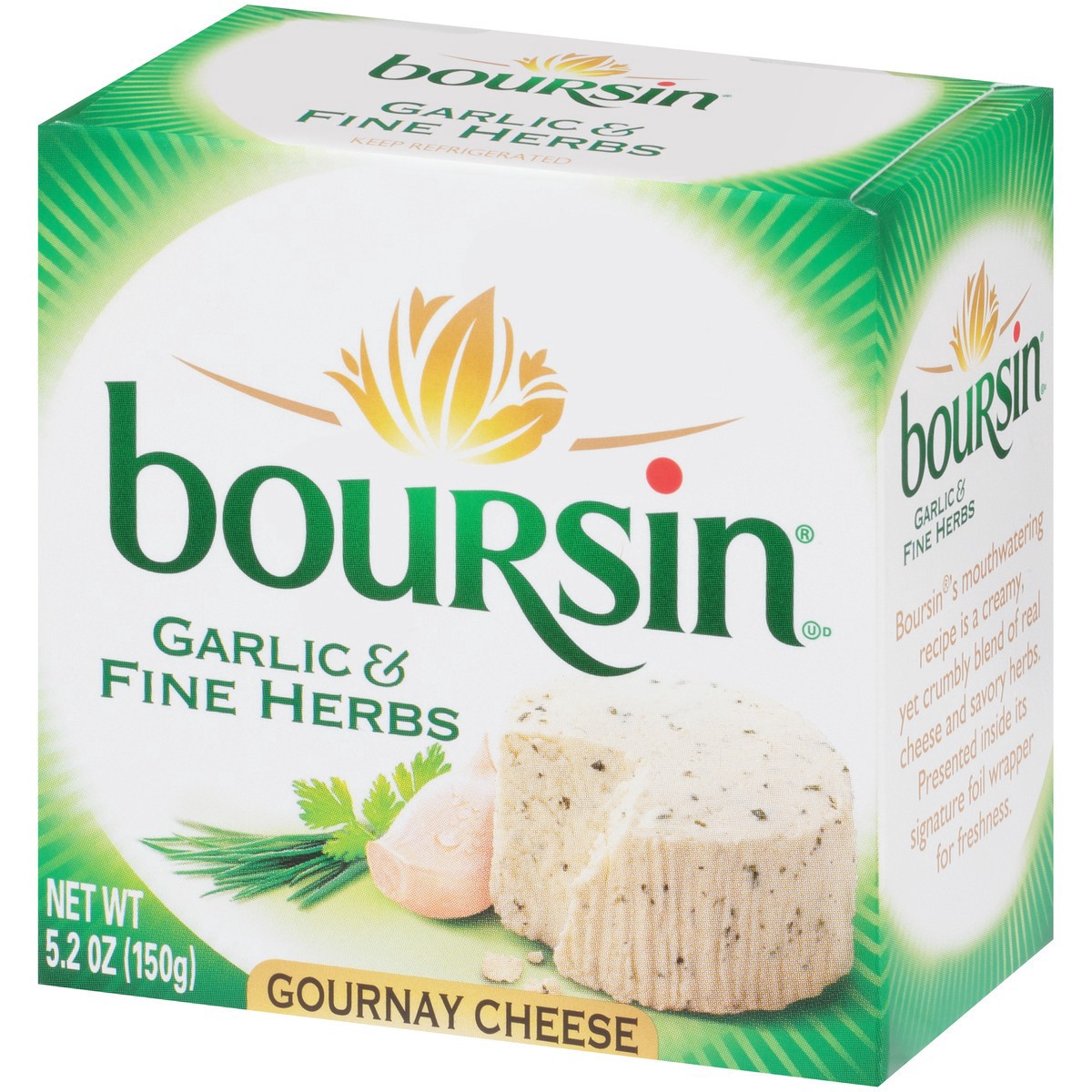 slide 5 of 9, Boursin Spreadable Gourmet Cheese, 5.3 oz