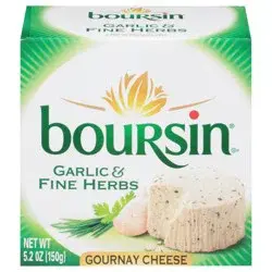 Boursin Garlic & Fine Herbs Gournay Cheese 5.2 oz Box