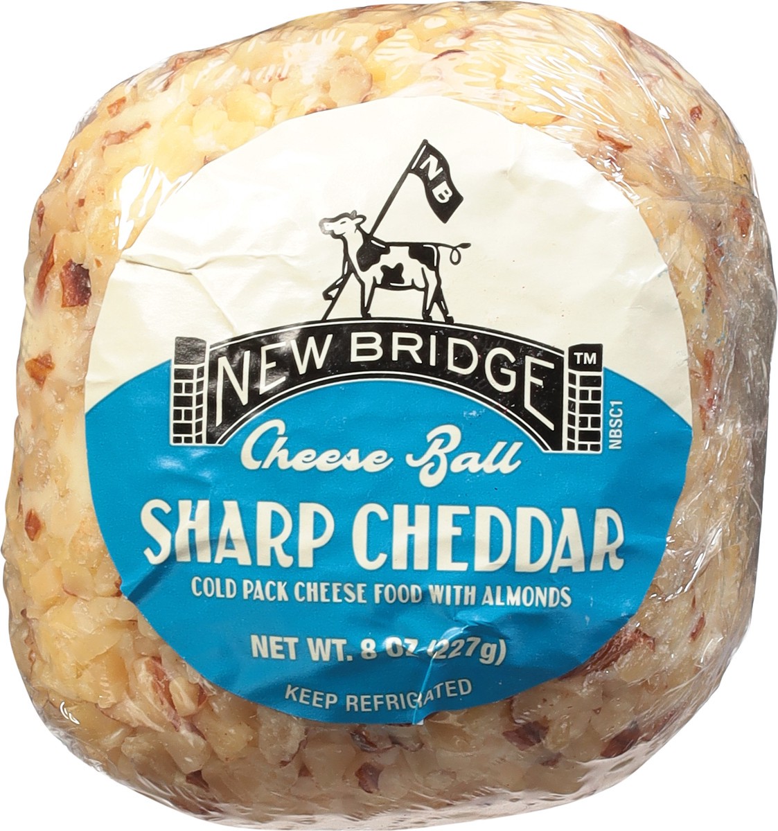 slide 4 of 9, New Bridge Sharp Cheddar Cheese Ball, 8 oz