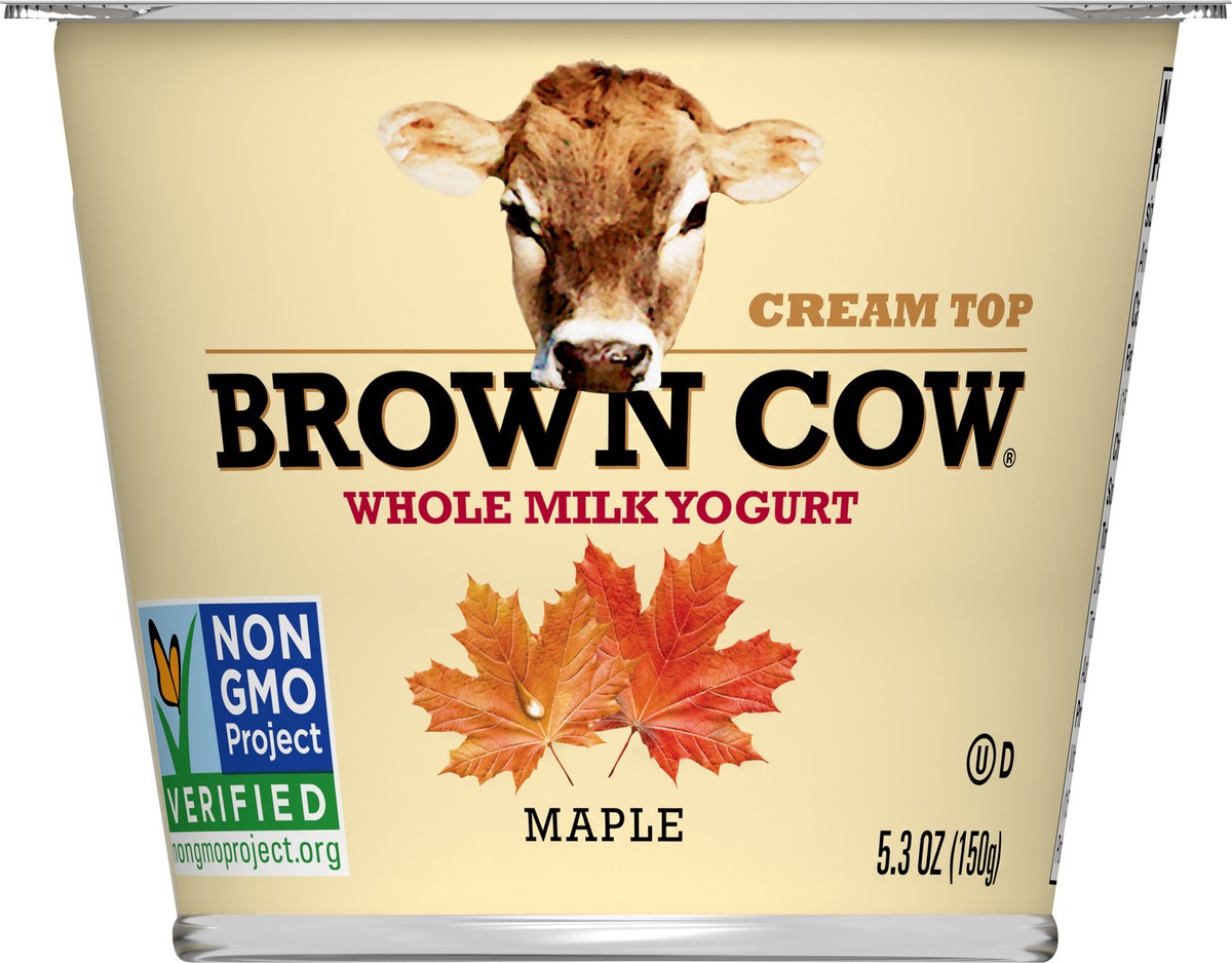 slide 5 of 7, Brown Cow Whole Milk Maple Yogurt 5.3 oz, 5.3 oz