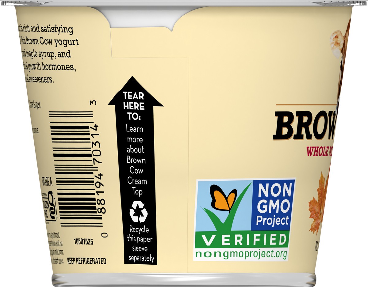 slide 3 of 7, Brown Cow Whole Milk Maple Yogurt 5.3 oz, 5.3 oz