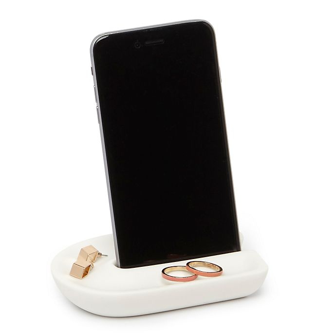 slide 1 of 2, Umbra Junip Phone Holder - White, 1 ct