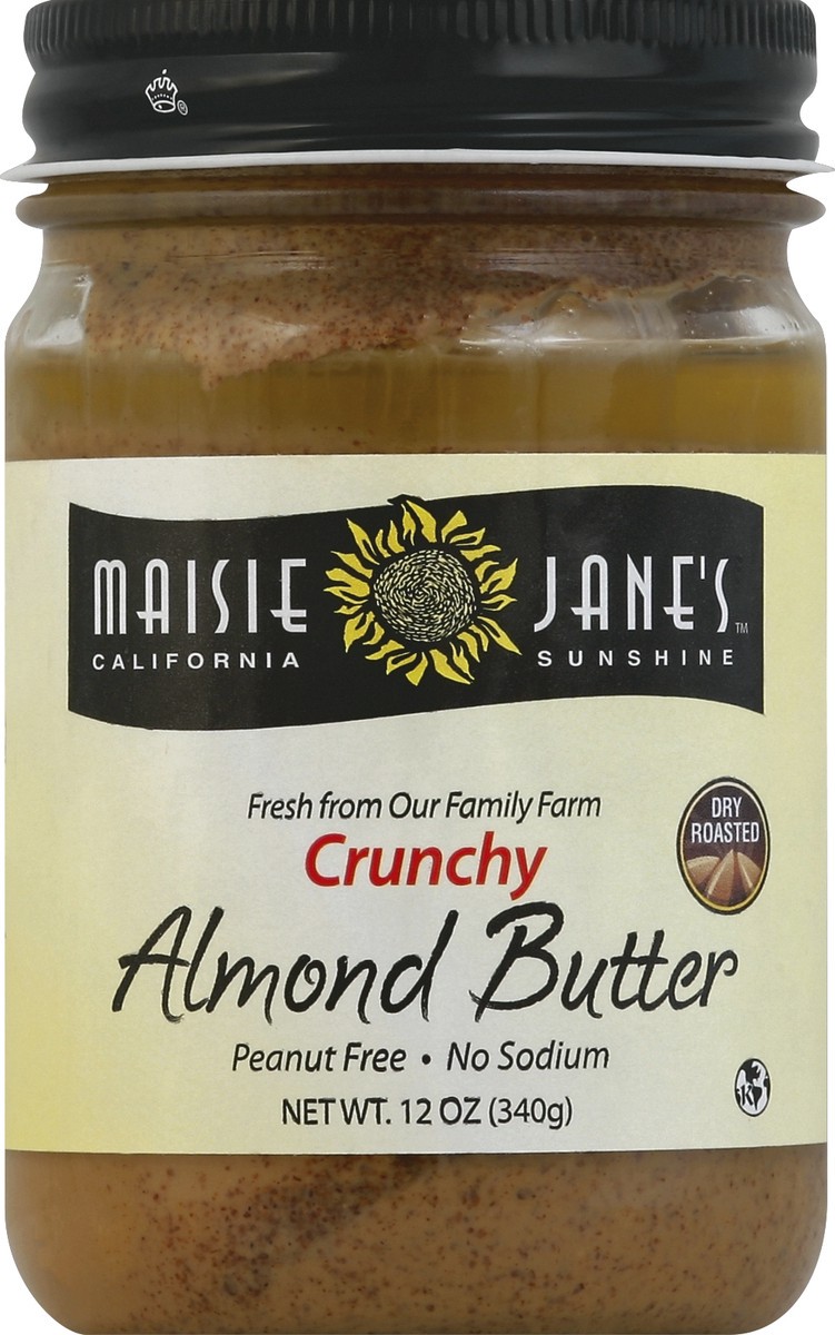 slide 2 of 2, Maisie Janes California Sunshine Almond Butter 12 oz, 12 oz