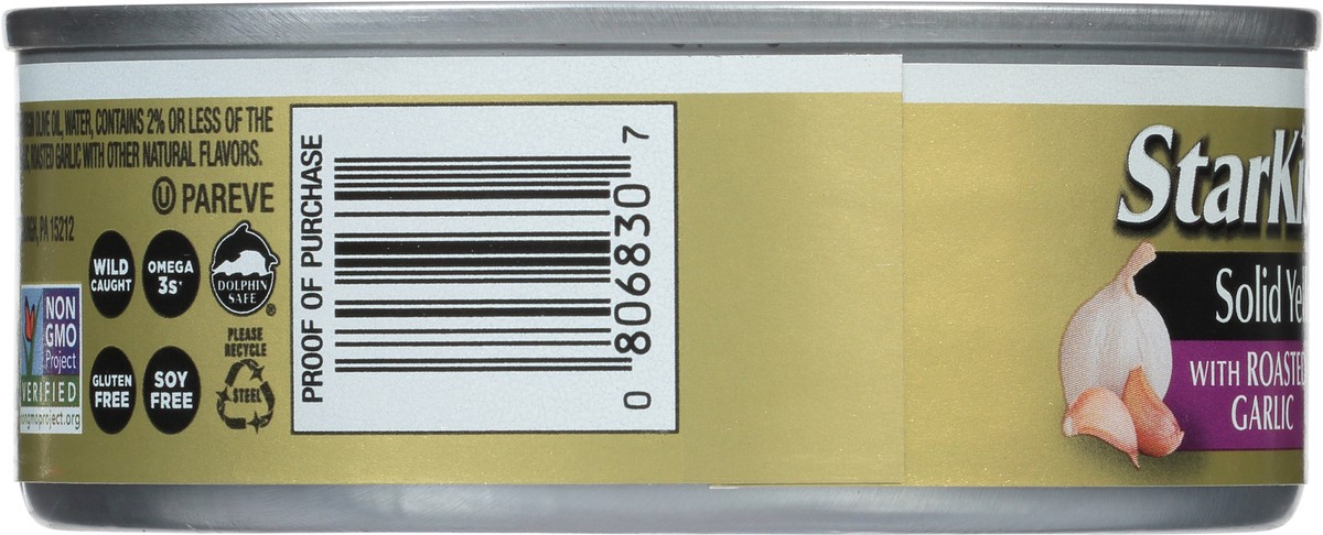 slide 10 of 12, StarKist E.V.O.O. Solid Yellowfin Tuna with Roasted Garlic in Extra Virgin Olive Oil 4.5 oz, 4.5 oz