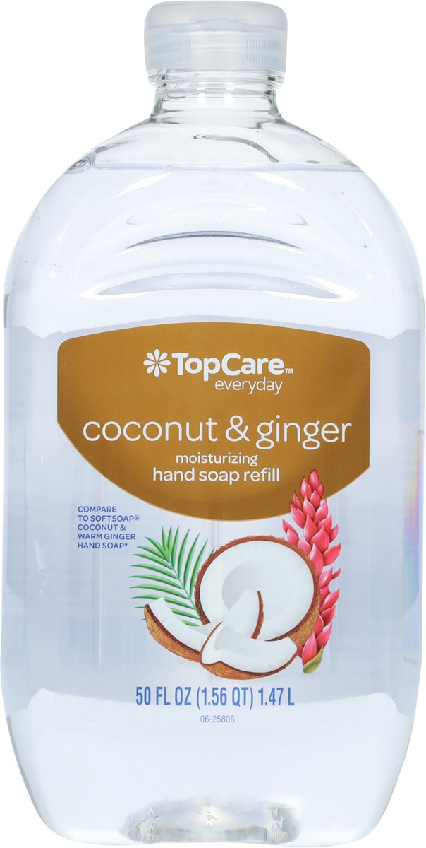 slide 10 of 12, TopCare Everyday Moisturizing Coconut & Ginger Hand Soap Refill 50 fl oz, 50 fl oz