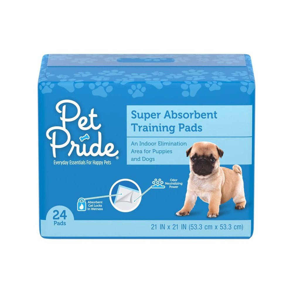 slide 1 of 1, Pet Pride Training Pads For Puppies, 24 ct