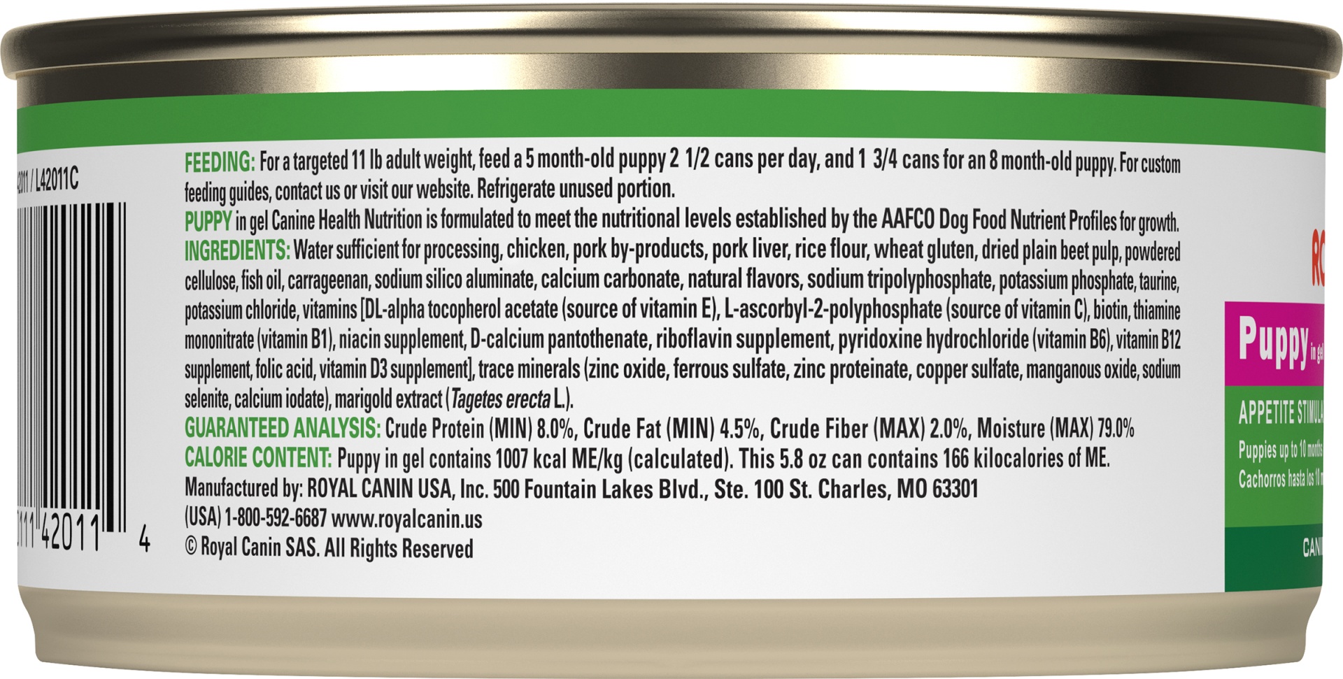 slide 4 of 6, Royal Canin Canine Health Nutrition Canned Puppy Food, 5.8 oz