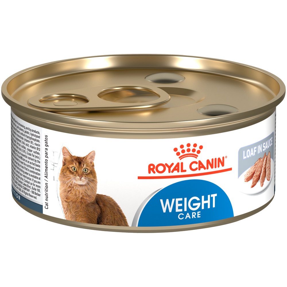 slide 3 of 9, Royal Canin Feline Health Nutrition Ultra Light Loaf in Sauce Adult Canned Cat Food, 5.8 oz